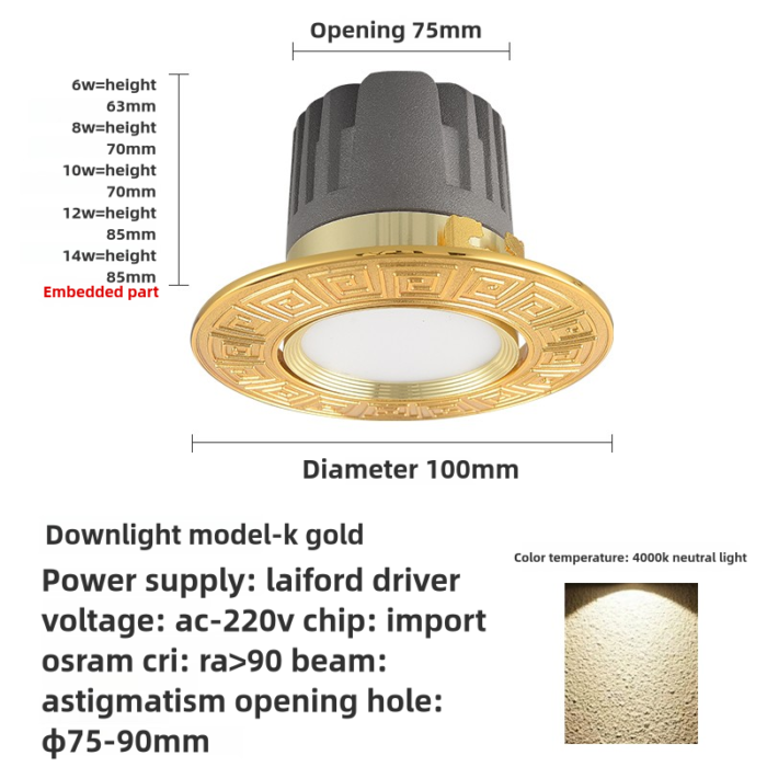 T168 Downlight