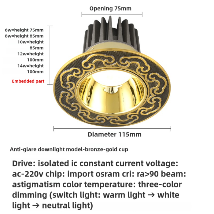 T007 Downlight - Image 3